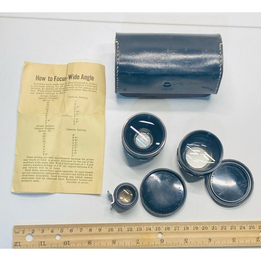 Bencor Case, Lens Auxiliary Wide Angle Lens and Telephoto Lens MADE IN JAPAN - Picture 2 of 14